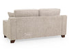 3 Seater Fabric Sofa in Beige Or Grey - Nebraska