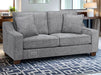 3 Seater Fabric Sofa in Beige Or Grey - Nebraska