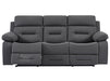 3+1 Recliner Sofa Set inc. Chair in Grey Velvet With Drop-Down Table & Cup Holders & USB Ports - 2 Piece Foster Power Sofa Set