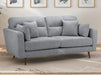 3 Seater Fabric Sofa in Grey Or Beige - Zenith