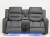 2 Seater Grey Leather Electric Recliner Cinema Sofa | Damage on Left Panel, Scuffs on Front & Back Compact & Functional – A Second-Hand Electric Recliner Sofa in Good Condition | Siena | Second Hand Sofas 49