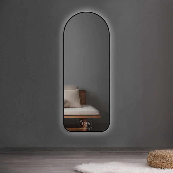 Arched Metal Frame Mirror - Gold, Black & Silver