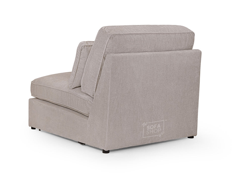 Modular Corner Sofa In Grey, White Or Mocha Fabric -  Kiana