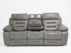 3 Seater Electric Recliner Cinema Sofa In Grey Resilience Fabric | Left & Right Side Panels Scuffed at Back | Tuscany | Customer Return in Good Condition – Second Hand Sofas 11