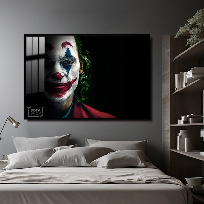 Capture the Dark Elegance with Stunning Joker Wall Art | 150×100 cm Modern Statement Piece for Bold Interiors | The Sofa Shop