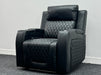 Venice Series One Electric Recliner Chair & Cinema Seat in Black Leather with USB, Massage, and Chilled Cup Holders Small Scuff – Second Hand Chair 98