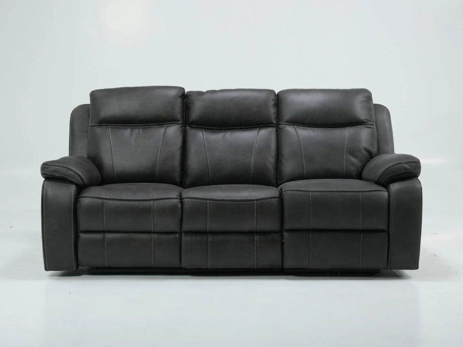 3 Seater Hi-Tech Sofa | Electric Recliner Home Cinema Seat in Grey Fabric | Uneven Seats + Speakers Not Working | Vinson | Second Hand Sofas 208