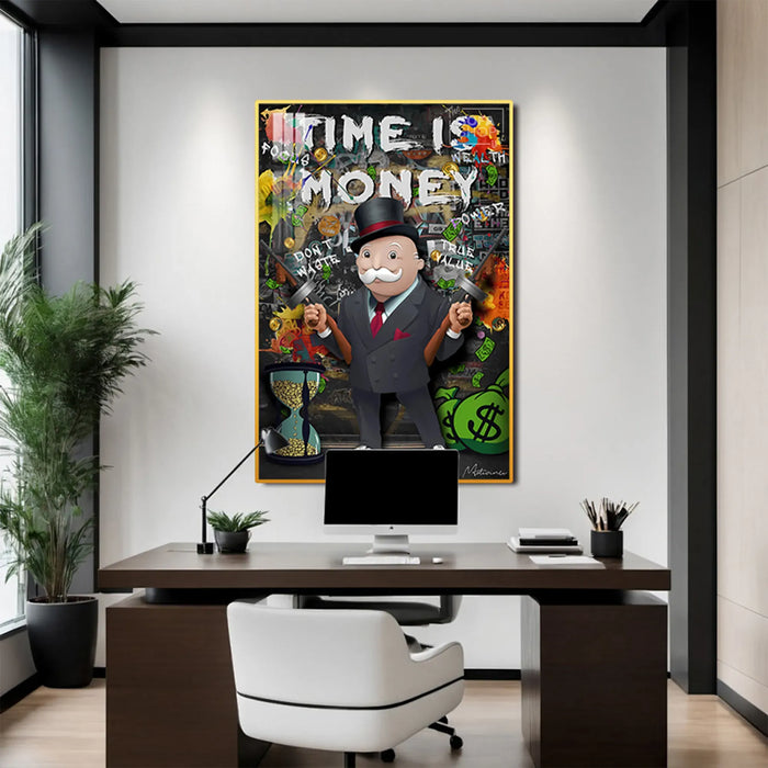 LED Conquest Canvas 100 x 150 cm Vertical | The World Is Yours Horse & Rider Wall Art With Adjustable LED Backlighting + Crystal-Porcelain Finish + Gold Or Black Frame | The Sofa Shop