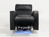 Electric Recliner Cinema Chair in Black Leather – Small Rip on Left-Hand Facing Inner Arm, Scuffs on All Four Bottom Corners & Rear Side Panels | Venice | Second Hand Sofas 40