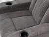 Electric Recliner Cinema Chair in Light Grey Fabric with Cup Holders - Sample Sofa 21