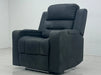 Siena Electric Recliner Chair & Cinema Seat in Black Fabric - Massage + Power Headrest + USB - Seat stained - EX Display Chair 89