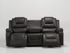 Grey Leather 3 Seater Electric Recliner Sofa | Scuffs on Corners + Scratch on Left Side and Rips on Back of Middle Backrest | Veneto | Second Hand Sofas 42