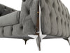 Sandringham Grey Velvet Armchair  Good Condition | Second Hand Sofas 18