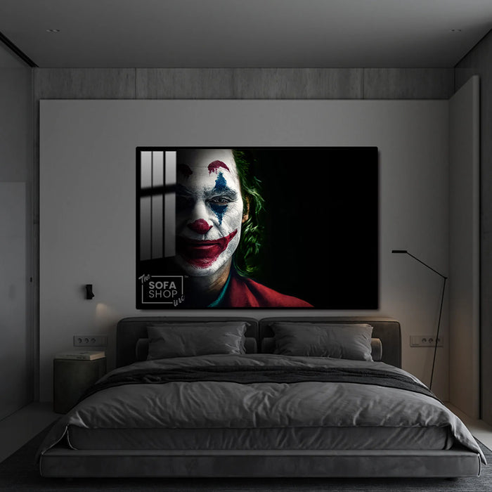 Capture the Dark Elegance with Stunning Joker Wall Art | 150×100 cm Modern Statement Piece for Bold Interiors | The Sofa Shop