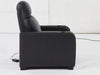 Cinema Recliner Chair | Home Theatre Seat in Black Genuine Leather With Cup Holders, LED and Power Recline | Catania | The Sofa Shop - 35