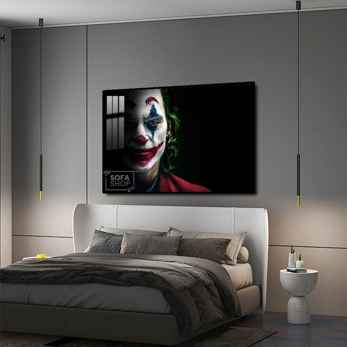 Capture the Dark Elegance with Stunning Joker Wall Art | 150×100 cm Modern Statement Piece for Bold Interiors | The Sofa Shop