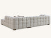 Left Hand Cream Corner Sofa In Boucle Fabric - Tribeca