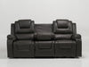 Grey Leather 3 Seater Electric Recliner Sofa | Scuffs on Corners + Scratch on Left Side and Rips on Back of Middle Backrest | Veneto | Second Hand Sofas 42