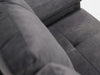 2 Seater In Dark Grey Velvet With Chrome Feet Kansas - Sample Sofas 19