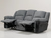 3 Seater Recliner Sofa In Denim Fabric | Fully Reclining Seat | Trento | Sample Sofas 46