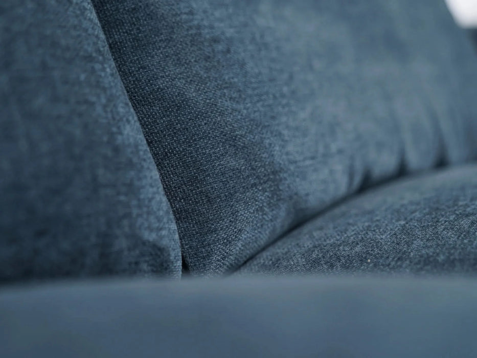 3+2 Recliner Fabric Sofa in Dark Turquoise | Fabric Couch with USB Ports & Fully Reclining Seats | Sample Sofas