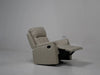 Cream Leather Reclining Rocker & Swivel Chair - 14