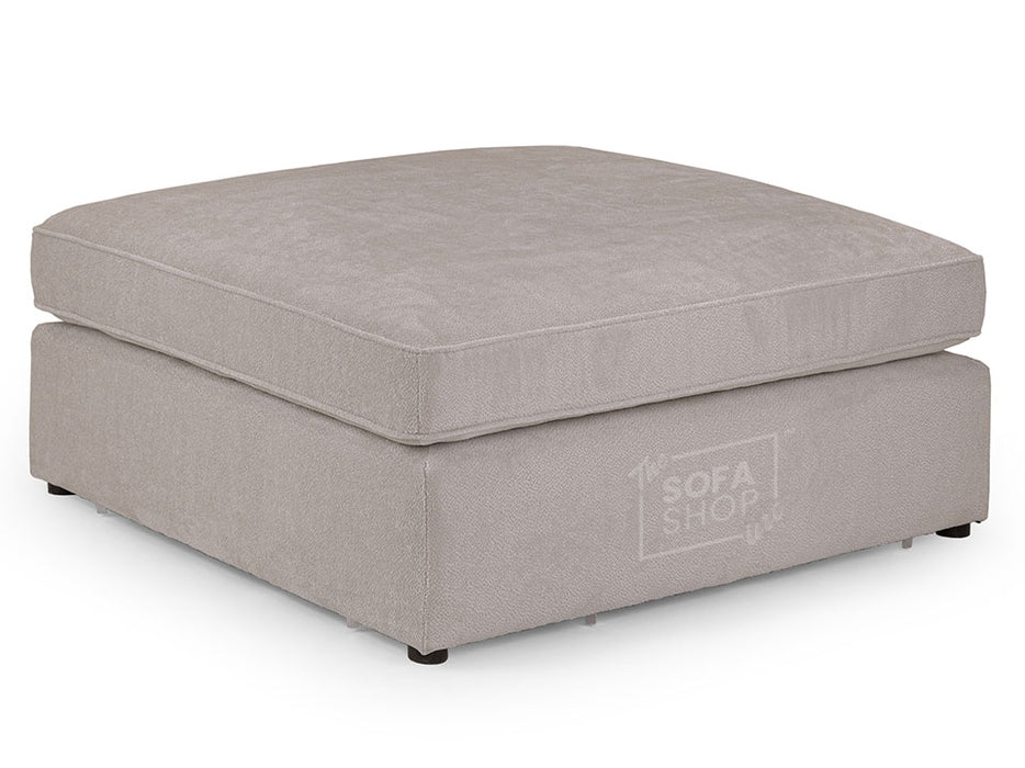 Modular Corner Sofa In Grey, White Or Mocha Fabric -  Kiana