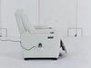 Electric Recliner Cinema Chair | Power Seat in White Real Leather with Massage + Power Headrest + Cup Holders + Storage Arms - Napoli - 29