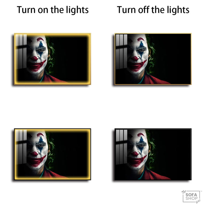 Capture the Dark Elegance with Stunning Joker Wall Art | 150×100 cm Modern Statement Piece for Bold Interiors | The Sofa Shop