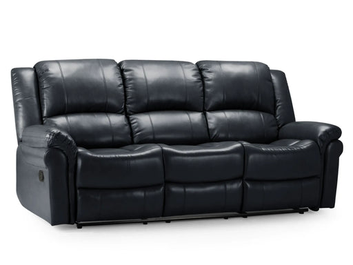 3 Seater Black Leather Recliner Sofa | Spacious Luxury & Supreme Comfort | Suzi | The Sofa Shop