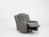 Electric Recliner Cinema Chair in Light Grey Fabric with Cup Holders - Sample Sofa 21