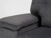 2 Seater In Dark Grey Velvet With Chrome Feet Kansas - Sample Sofas 19
