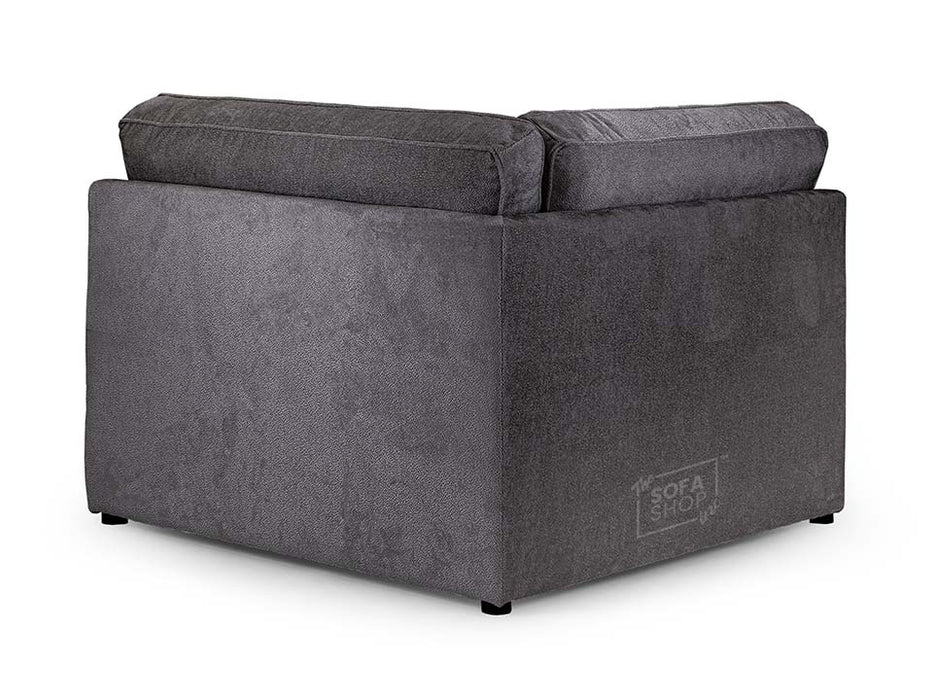 Left Hand Facing Corner Sofa in Grey, White Or Mocha Fabric -  Kiana