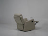 Cream Leather Reclining Rocker & Swivel Chair - 14