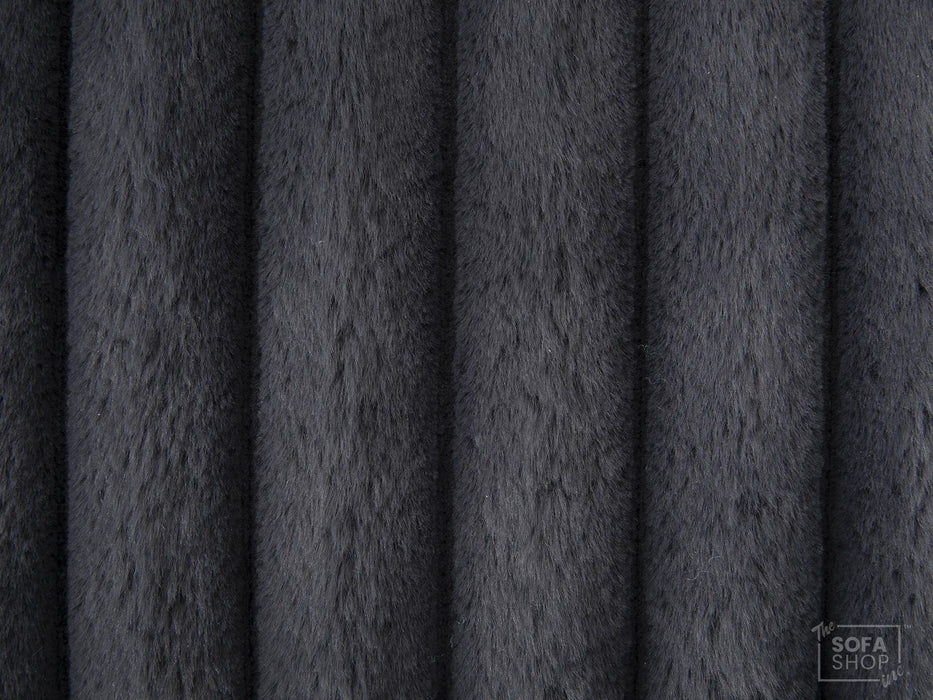 Extendable Electric Sofa - Bed in Grey Corduroy Fabric | 3 Seater Smart Cinema Couch with Power Sliding Motion | USBc Charging Ports | Palma