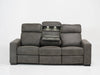 3 Seater Electric Recliner Sofa in Grey Fabric with Drop Down Table, Reading Lights, Cup Holders & Wireless Charger - Palmero - 22