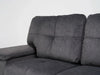 2 Seater In Dark Grey Velvet With Chrome Feet Kansas - Sample Sofas 19
