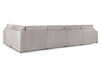 Modular Corner Sofa In Grey, White Or Mocha Fabric -  Kiana