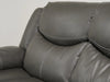 3 Seater Recliner Sofa In Grey Leather | Used + Rip on Left Front Side Panel | Highgate | Second Hand Sofas 33