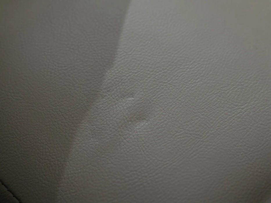 2 Seater Electric Recliner Sofa in Cream Faux Leather | Storage, Cup Holders & USB Ports | Scuff on Side Panel + No Feet | Solero | Ex Display Sofas 111