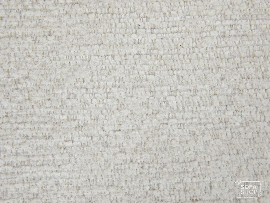 Extendable Electric Sofa - Bed in Cream Chenille Fabric | 3 Seater Power Sliding Couch Perfect for Home Cinema & Movie Nights  | USBc Charging Ports | Palma