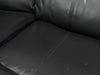 Sortino 3 Seater Recliner Sofa In Black Leather | Used – Seat Scratches, Middle Backrest Needs Stitching, Minuscule Paint Droplets - Second Hand Sofas 38