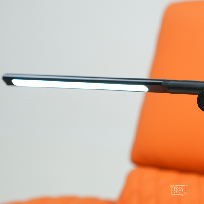 The Sofa Shop Adjustable LED Reading Lamp | Hi-Tech Touch Control Lamp With Wireless Charging + Foldable Arm | Long | Black