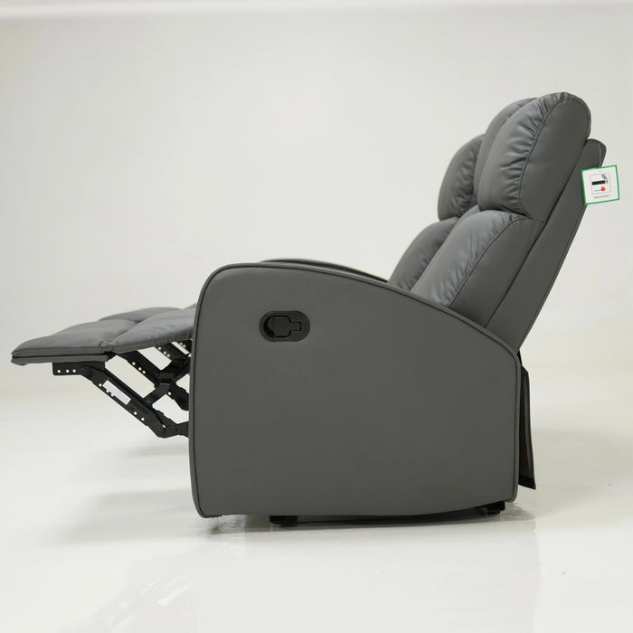 3 Seater Manual Recliner Sofa With Small Hole On RHF Side | Parma | Second Hand Sofa 03 | The Sofa Shop