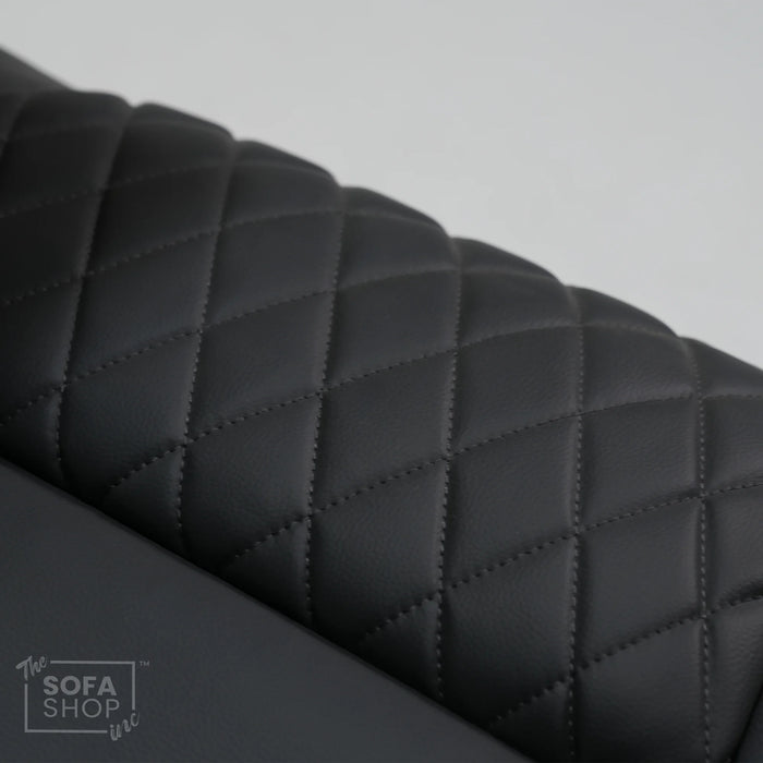 1 Seater Grey Leather Smart Cinema Armchair | Hi-Tech Chair with Vibration Massage & Cooling Cup Holders | Scratches And Marked Ears | Venice | Second Hand Sofa SH22