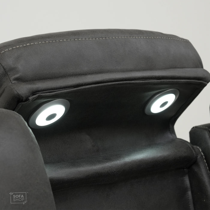 3 Seater Electric Recliner with Bluetooth & Reading Light | Scuff on LHF Back Corner | Vinson | Second Hand Sofa 31