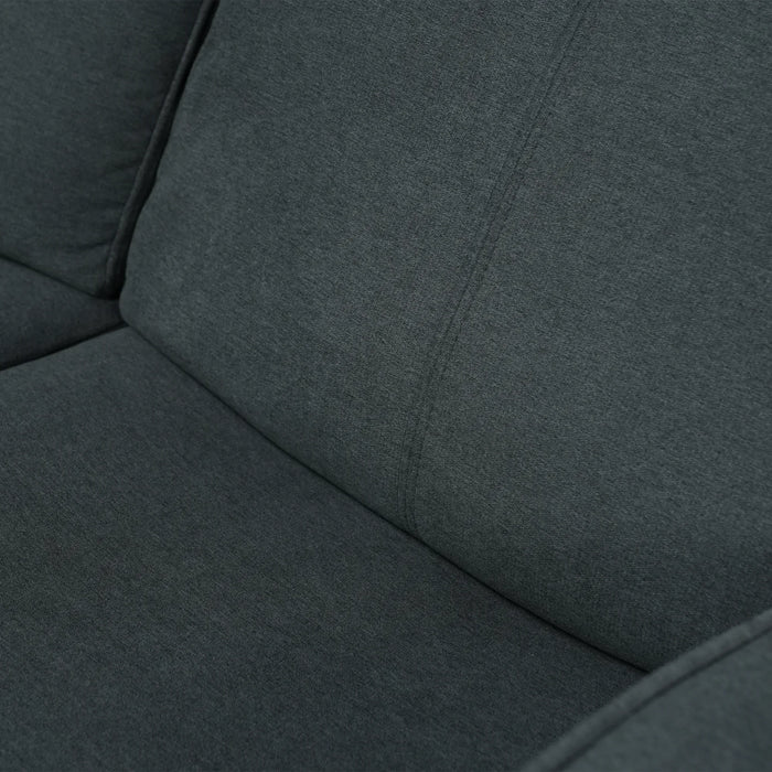 Manual Dark Grey Fabric 2 Seater | Stitching Ripped On RHF Seat And Mis Match | Parma | Second Hand Sofa (07)