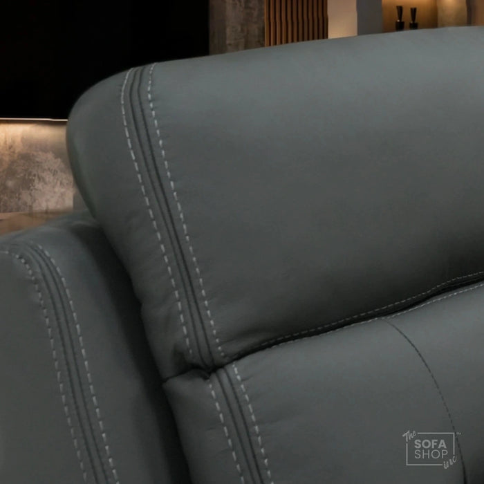 2 Seater Smart Recliner With Massage, Heated Lumbar | Electric Sofa With Power Headrest + USB+C | Sicily | Sample 25 | The Sofa Shop