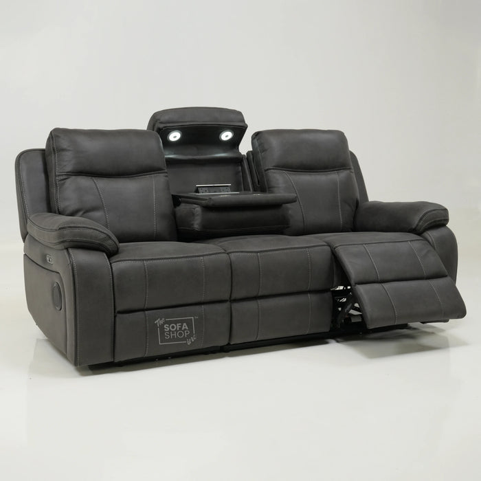 3 Seater Electric Recliner with Bluetooth & Reading Light | Scuff on LHF Back Corner | Vinson | Second Hand Sofa 31