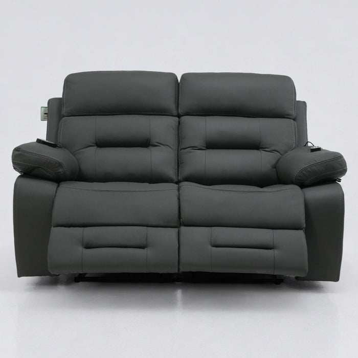 2 Seater Smart Recliner With Massage, Heated Lumbar | Electric Sofa With Power Headrest + USB+C | Sicily | Sample 25 | The Sofa Shop